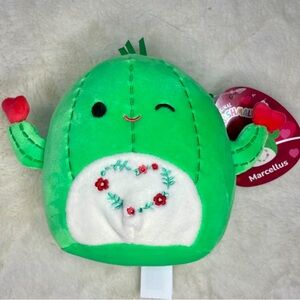 NEW Valentines SQUISHMALLOW MARCELLUS The green Cactus NWT 5inch plush plushie